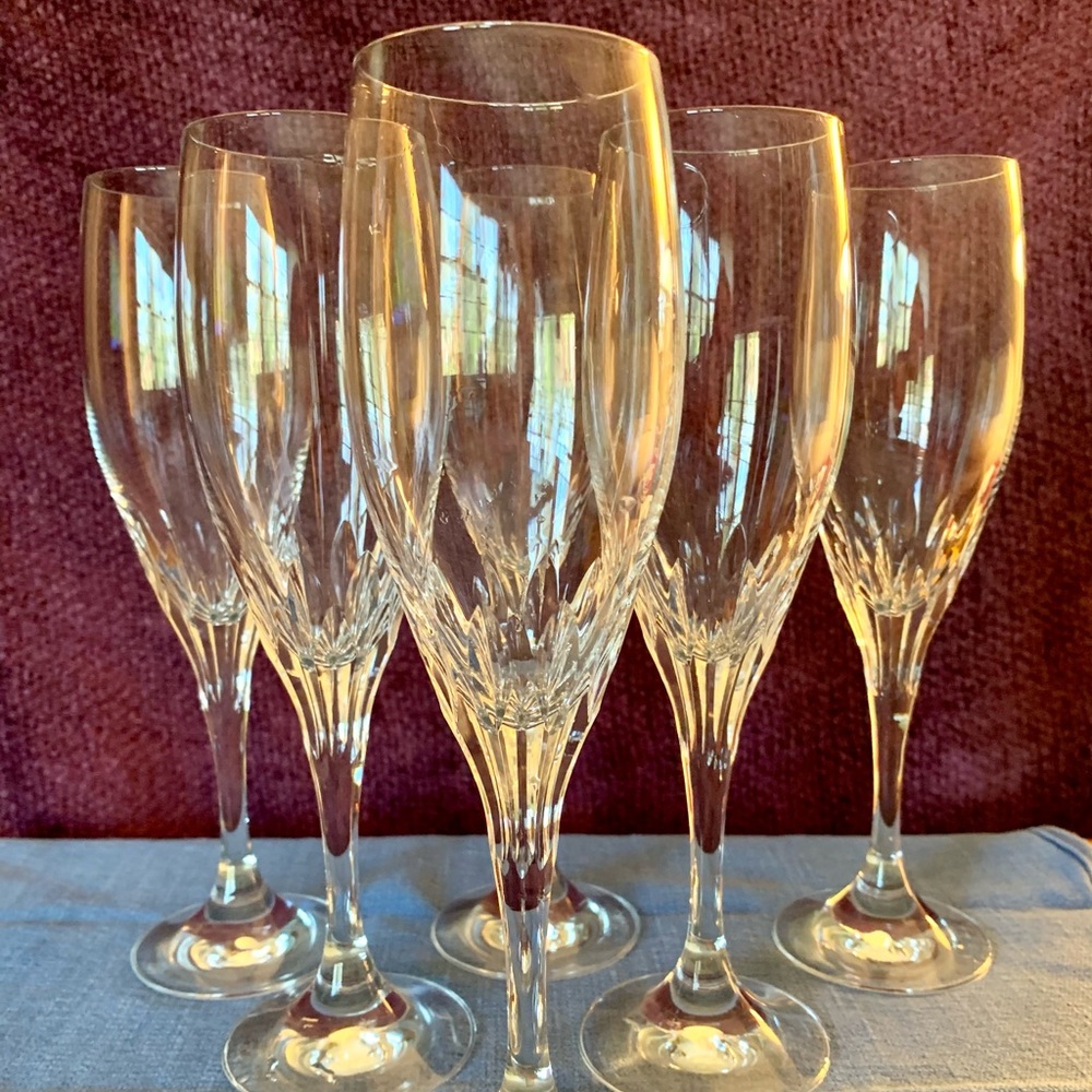Lenox Firelight Crystal Champagne Flutes